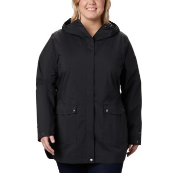 Columbia Here And There Trench Plus Size, Chamarras Negros Para Mujer | 058123-BGJ